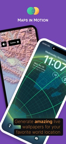 Maps in Motion: Map Wallpaper Screenshot 1 of 5