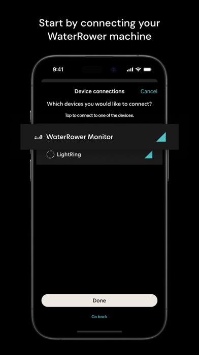 WATERROWER Connect Screenshot