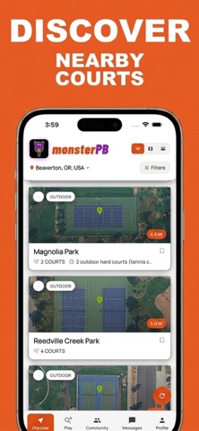 monsterPB: Pickleball Courts screenshot
