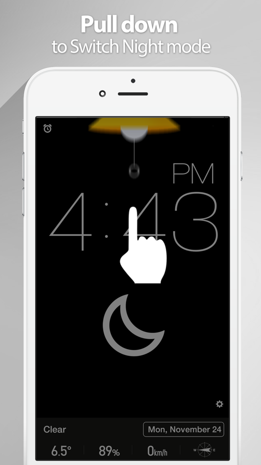 #4. Red Clock - Weather & Alarm (iOS) 由: MORETHAN APPS