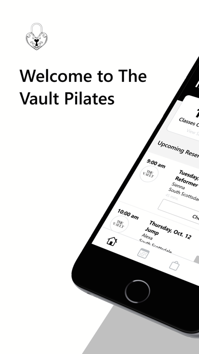 The Vault Pilates iPhone screenshot 1 - Health & Fitness app
