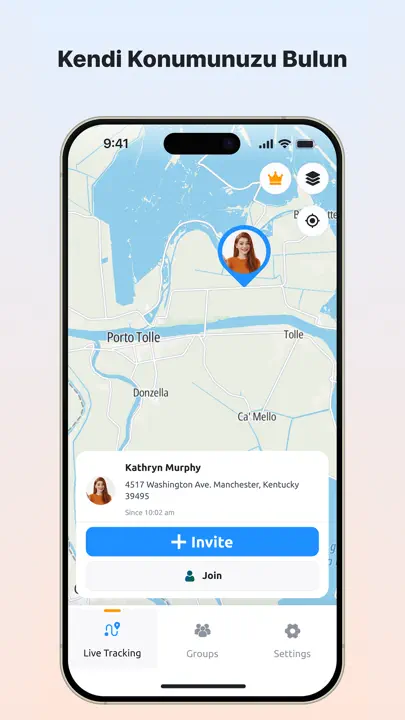 Telefon İzleyici, Aile Konumu iPhone Ekran Görüntüsü 4