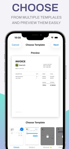 Contractor Invoice Maker: Invo Screenshot 3 of 4