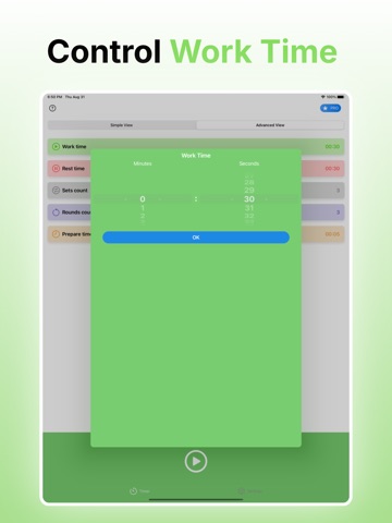 Interval Exercise Timer ™ iPad screenshot