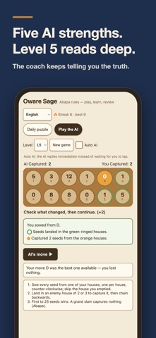 Mancala Oware Coach Screenshot 5 of 5