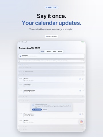 Julae: AI Daily Planner iPad screenshot