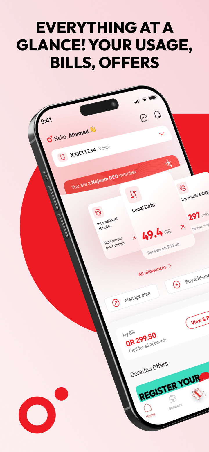 Ooredoo Qatar screenshot 1