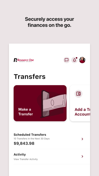 Resource One Credit Union Screenshot