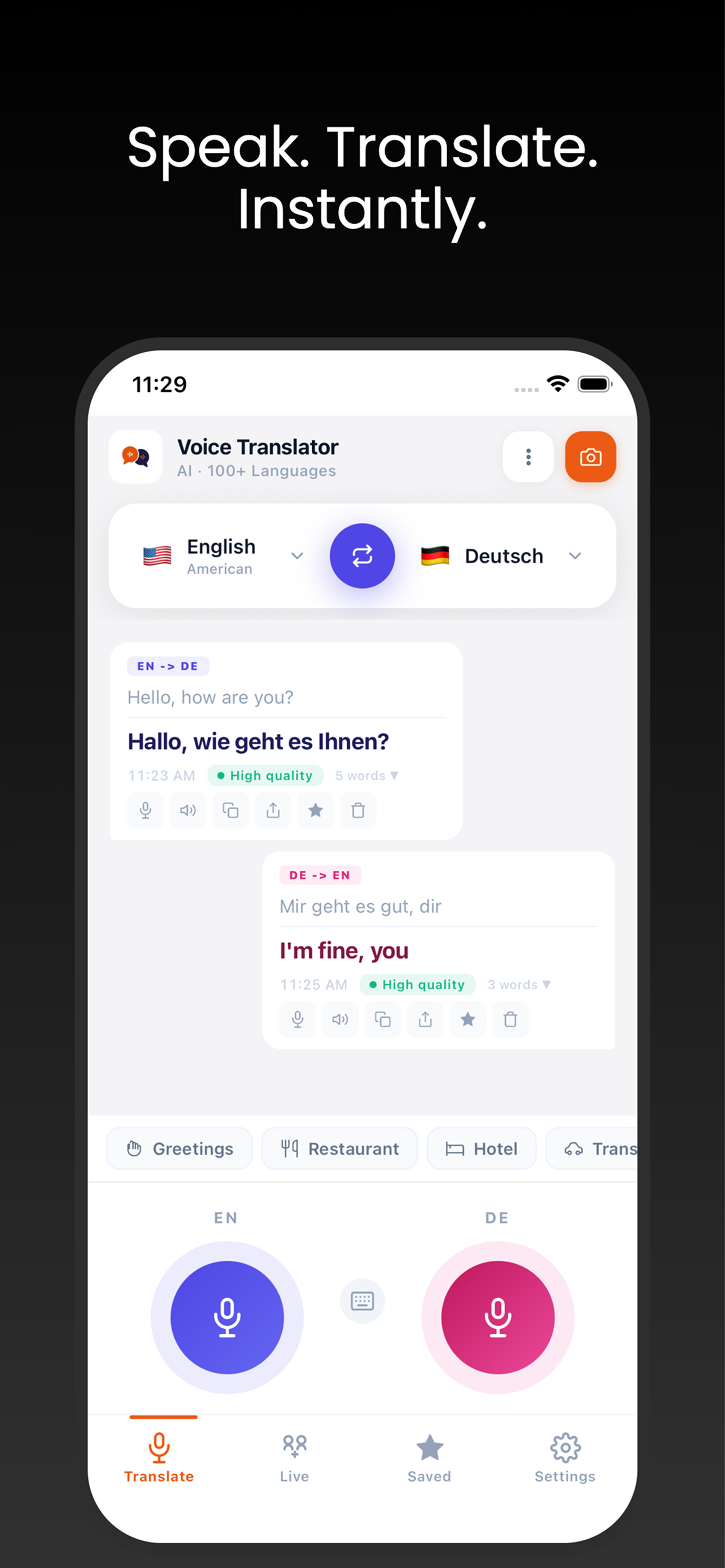Voice Translator: Any Language