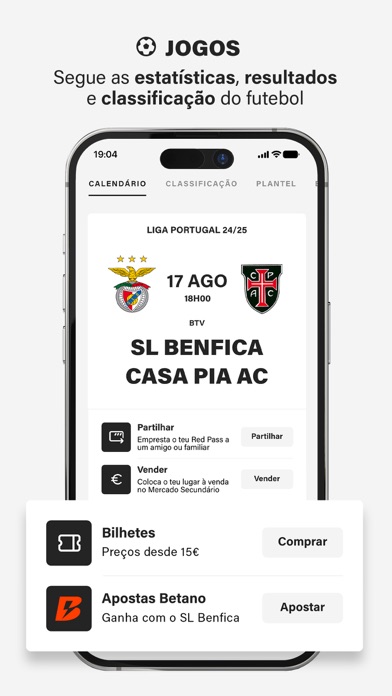 SL Benfica Official App Screenshot