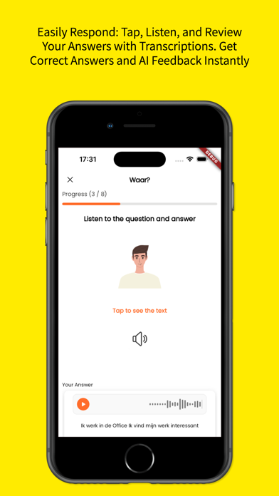 Dutch Speaking Trainer Screenshot