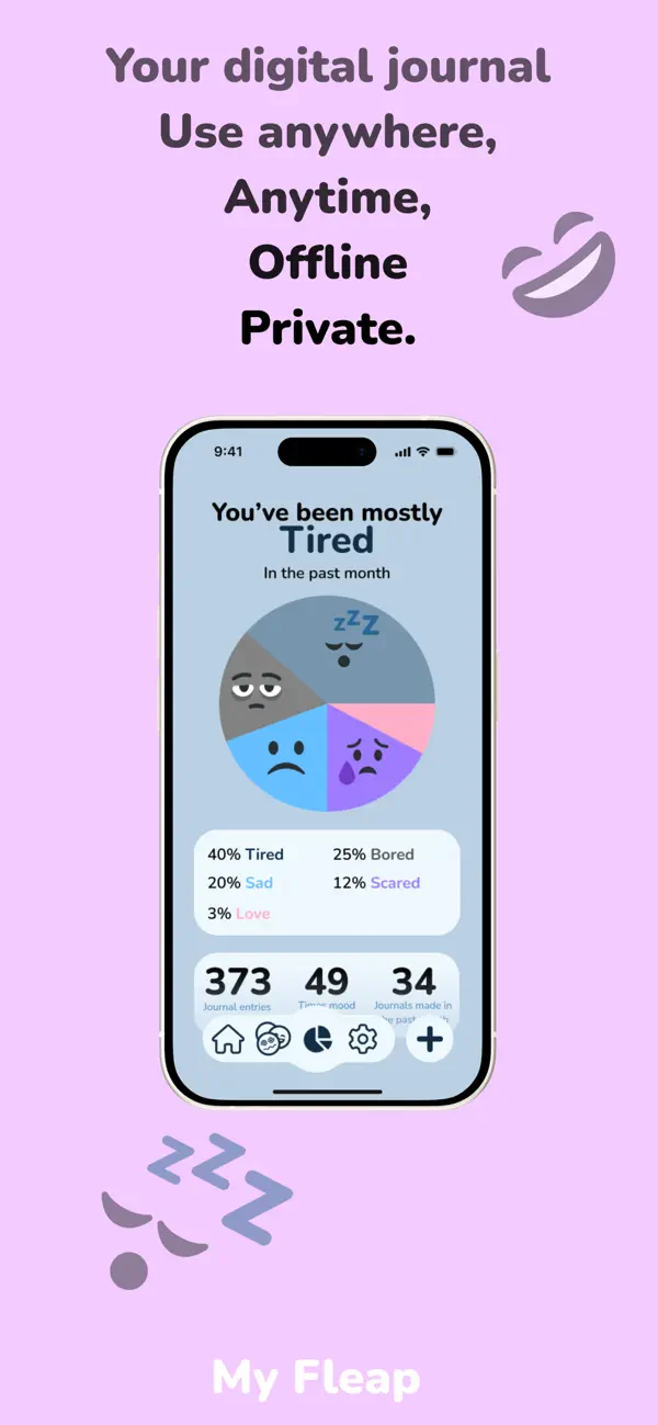 #4. Notes & Moods: My Fleap (iOS) 由: Ayoko Tettegah
