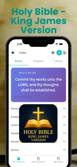 Holy Bible KJV – Offline iPhone Screenshot 1