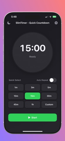 SlimTimer: Quick Countdown Screenshot 2 of 4