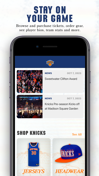 New York Knicks Official App Screenshot