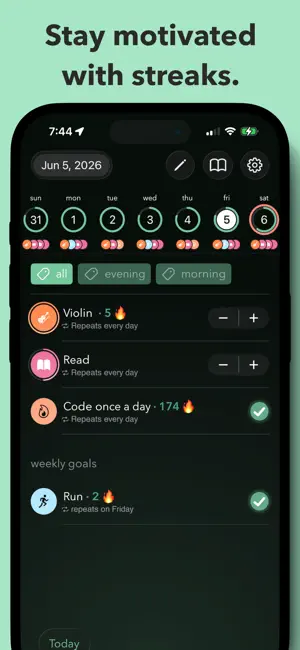 Goal Streak: Habit Tracker 截图