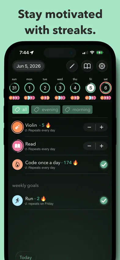 Goal Streak: Habit Tracker screenshot 1