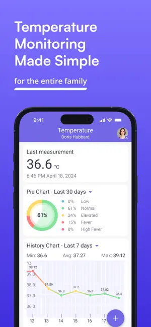 Body Temperature Tracking App screenshot 1