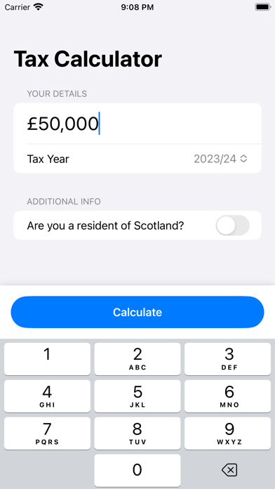 Screenshot #2 pour UK Income Tax Calculator