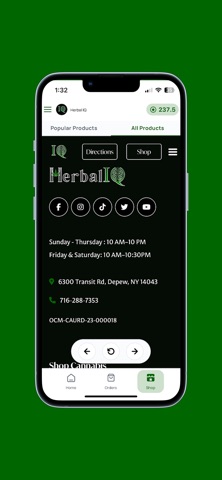 Herbal IQ iPhone screenshot