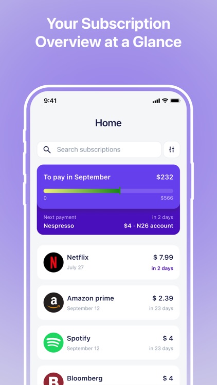 ReScribe Subscription Manager