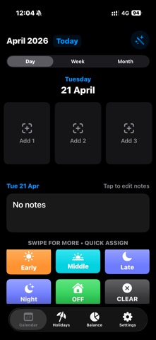 My Work Diary iPhone screenshot