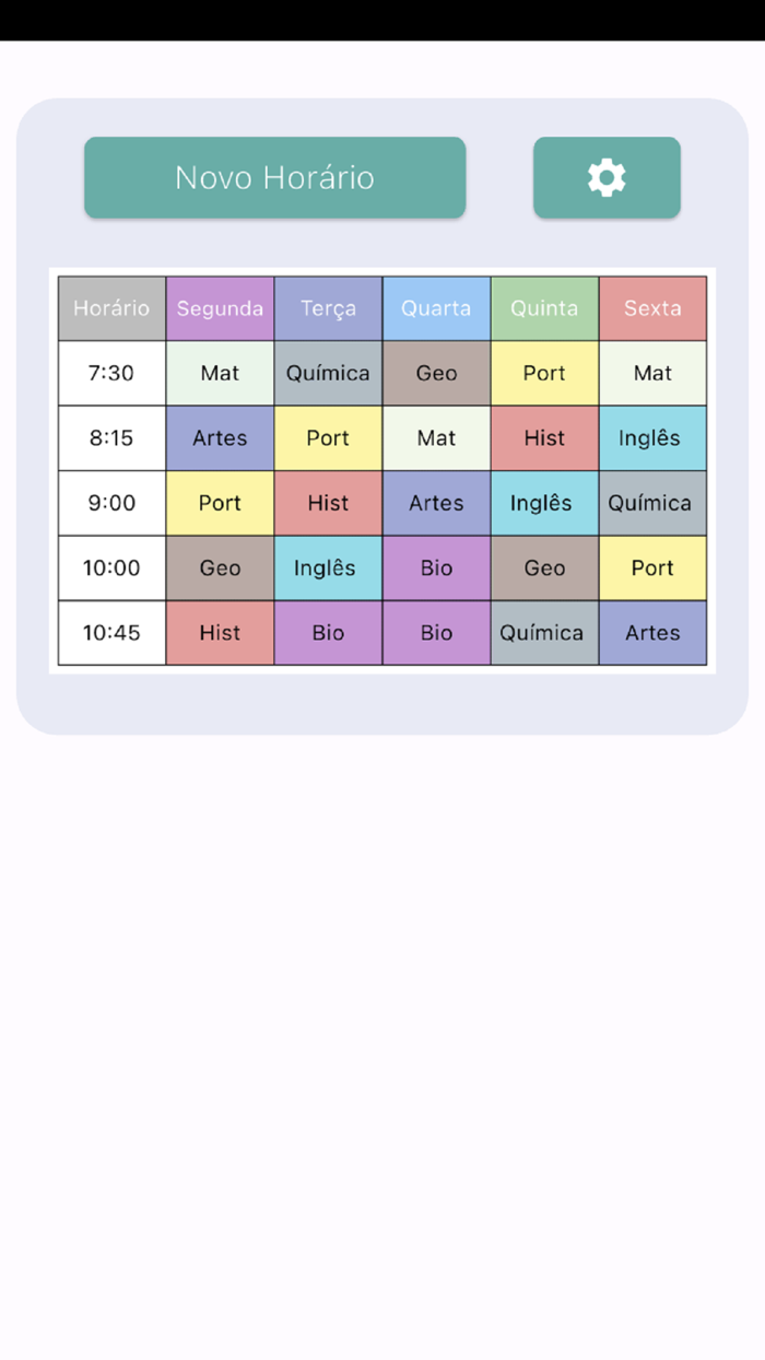 Pro School Class Schedule