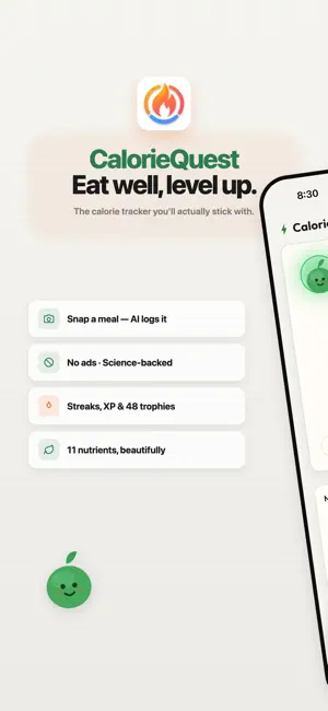 CalorieQuest: AI Calorie Log screenshot 1