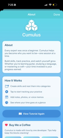 Cumulus - Skill Tracker Screenshot 10 of 10