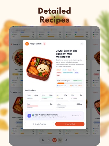 Nosh AI - Recipes & Nutrition iPad screenshot