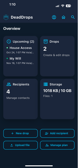 DeadDropsApp Screenshot 2 of 7