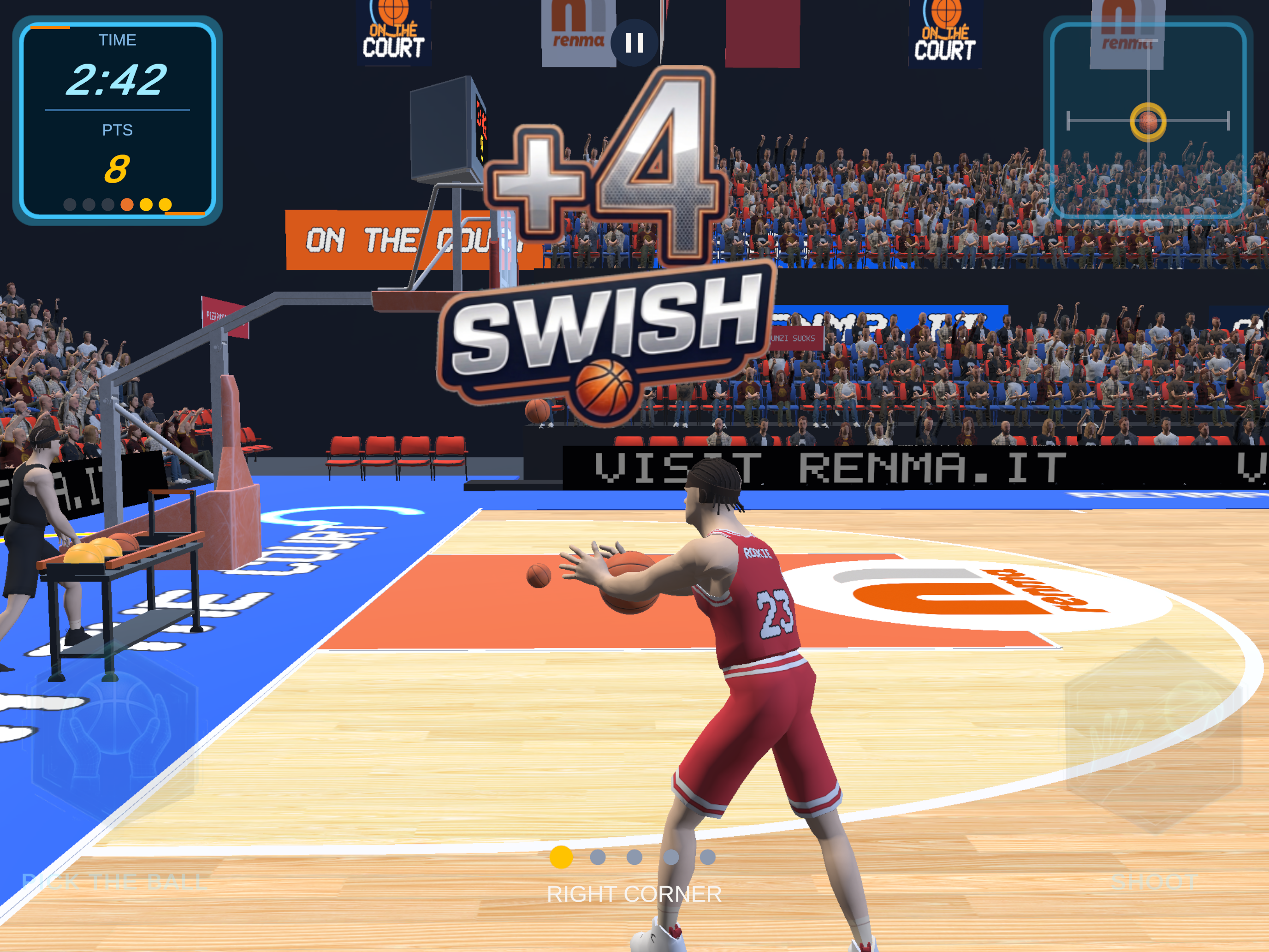 On The Court - 3pt Challenge screenshot 13