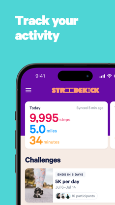 Stridekick Activity Challenges screenshot 1