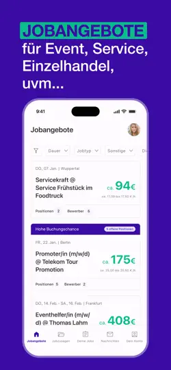 Screenshot von InStaff - Kurzfristige Jobs auf dem iPhone 3