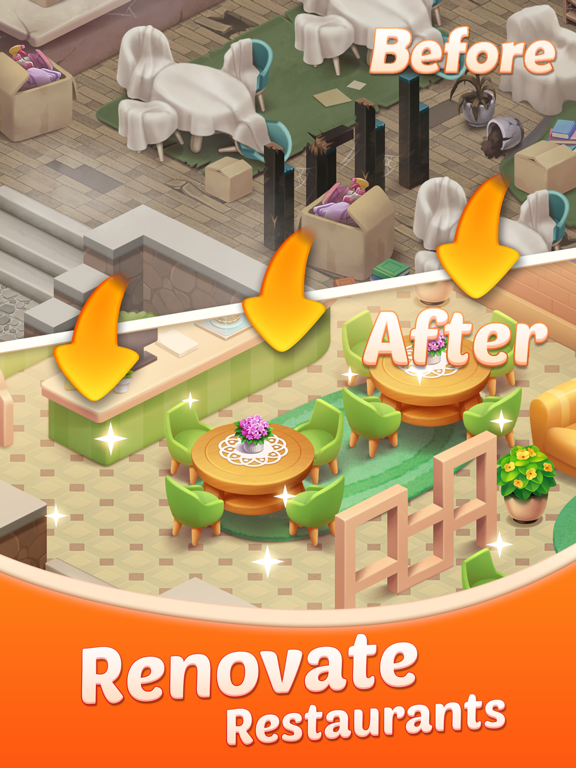 Merge Cafe – Merge game chef iPad screenshot 5 - Games app