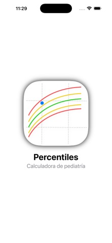 Percentiles Gráficas pediatría App Store preview screenshot 1