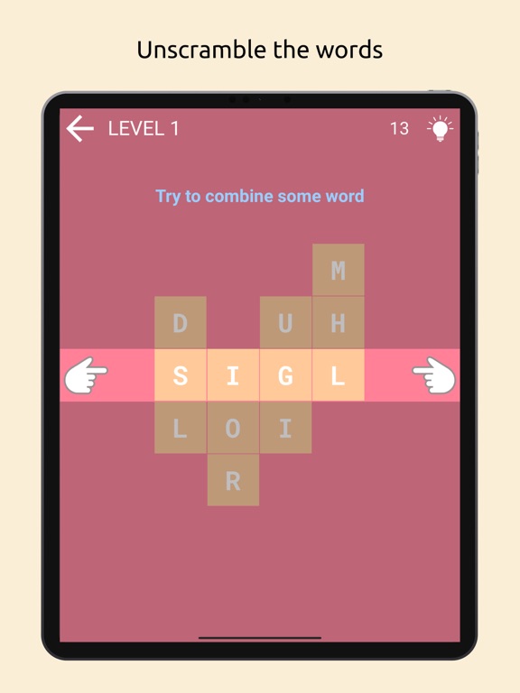Wordis — word search puzzle