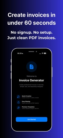 Invoice Generator: Instant PDF screenshot