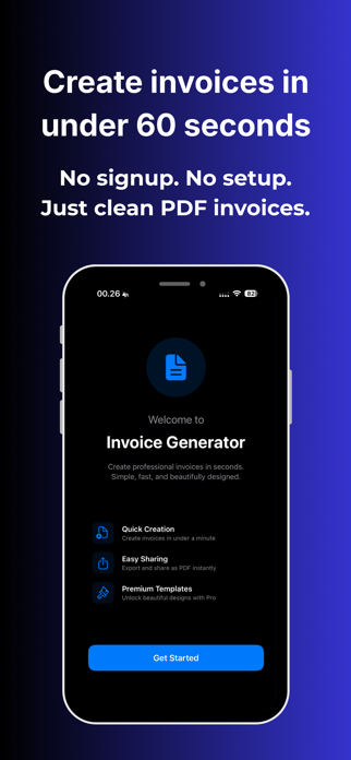 Invoice Generator: Instant PDF Screenshot 1 of 6