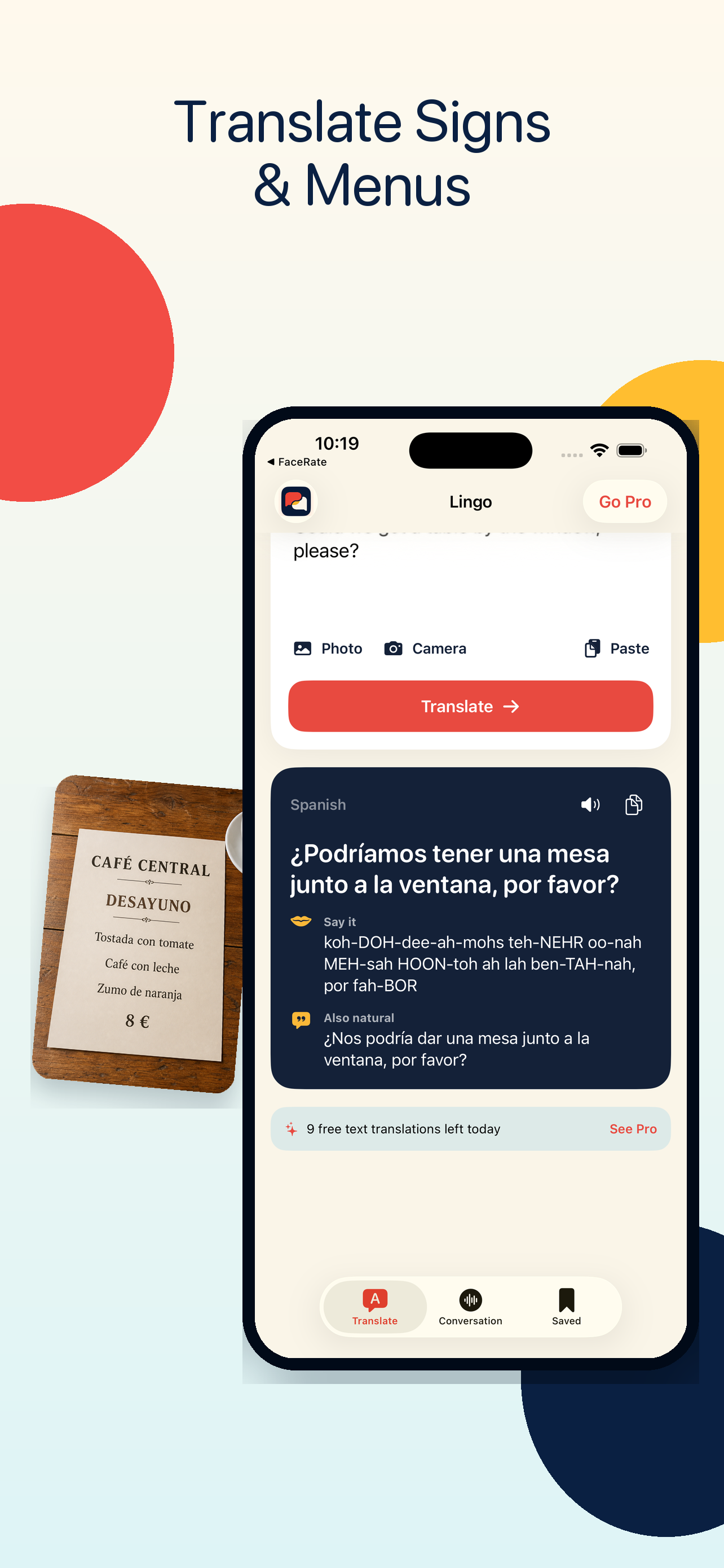 Lingo: Spanish Translator screenshot 5