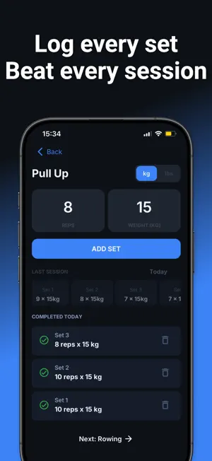 AtlasFit - Set Log & Playbook screenshot 2