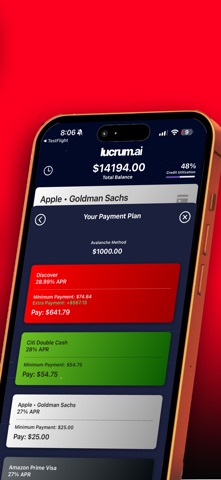 lucrumAI - Credit Optimization screenshot