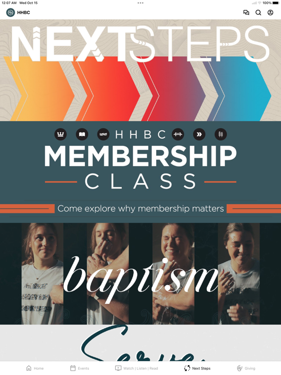 Harmony Hill Baptist iPad screenshot 4 - Education app