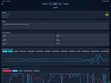 Axis One Connect iPad screenshot