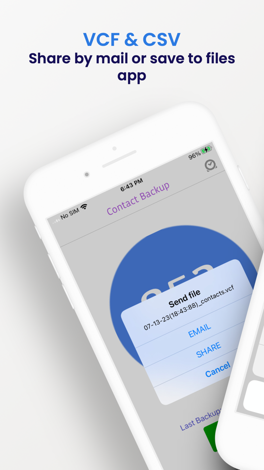 #1. Contacts backup excel, vcard (iOS) 来自: Sounak Sarkar