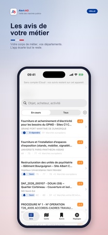 Alert-AO iPhone screenshot