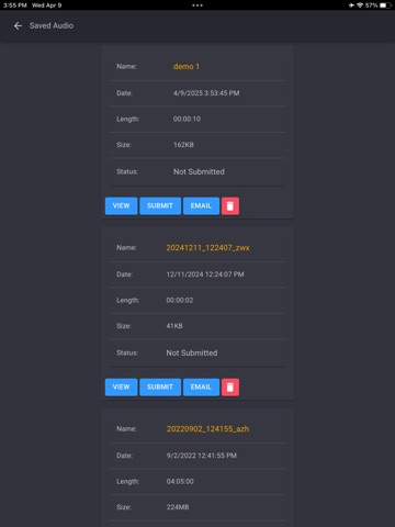 SpeakWrite - Voice to Document iPad screenshot