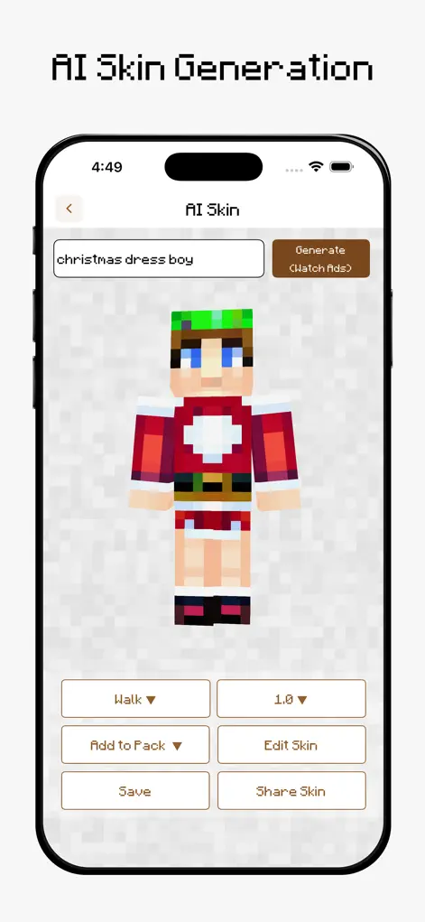 AI Skins for Minecraft - Utilities App | MWM