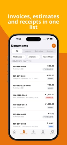 Billzy: Bills & Invoices Maker Screenshot 2 of 10