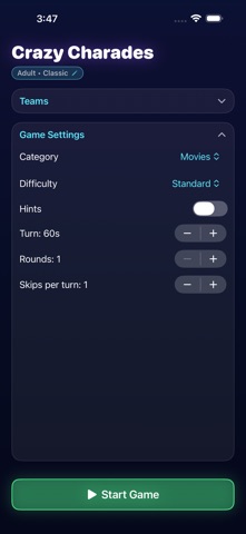 Crazy Charade iPhone screenshot